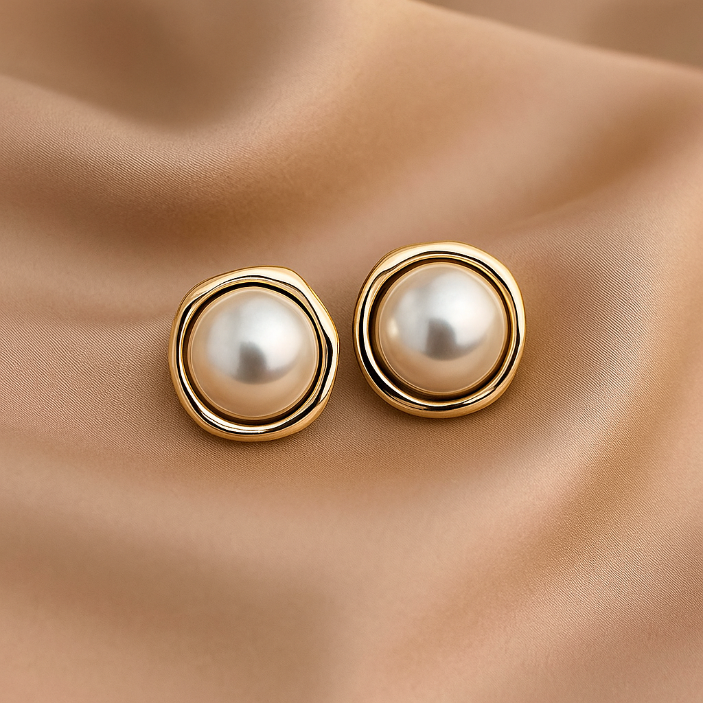 Elegant Black Pearl Earrings