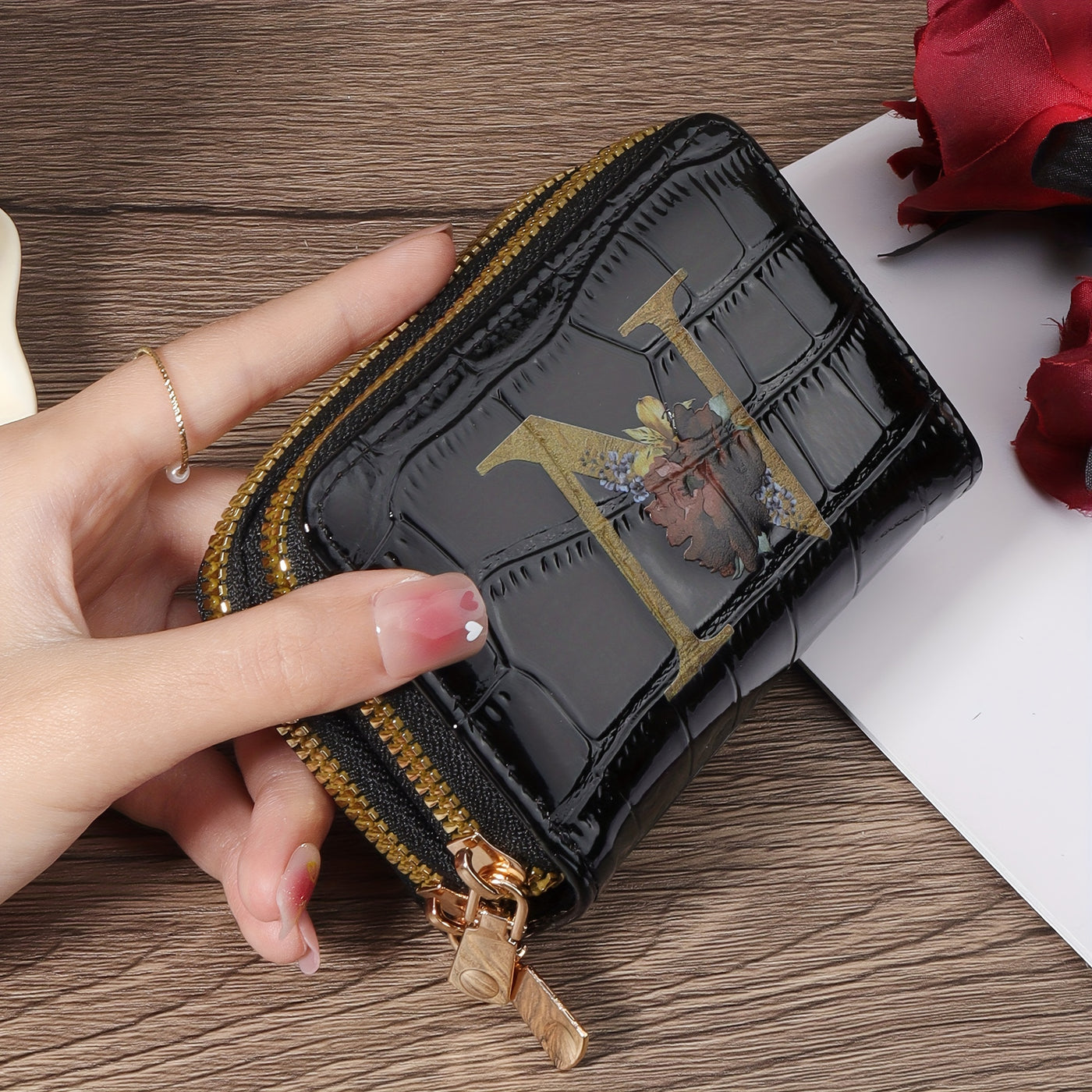 Rowan™ Monogram Leather Wallet