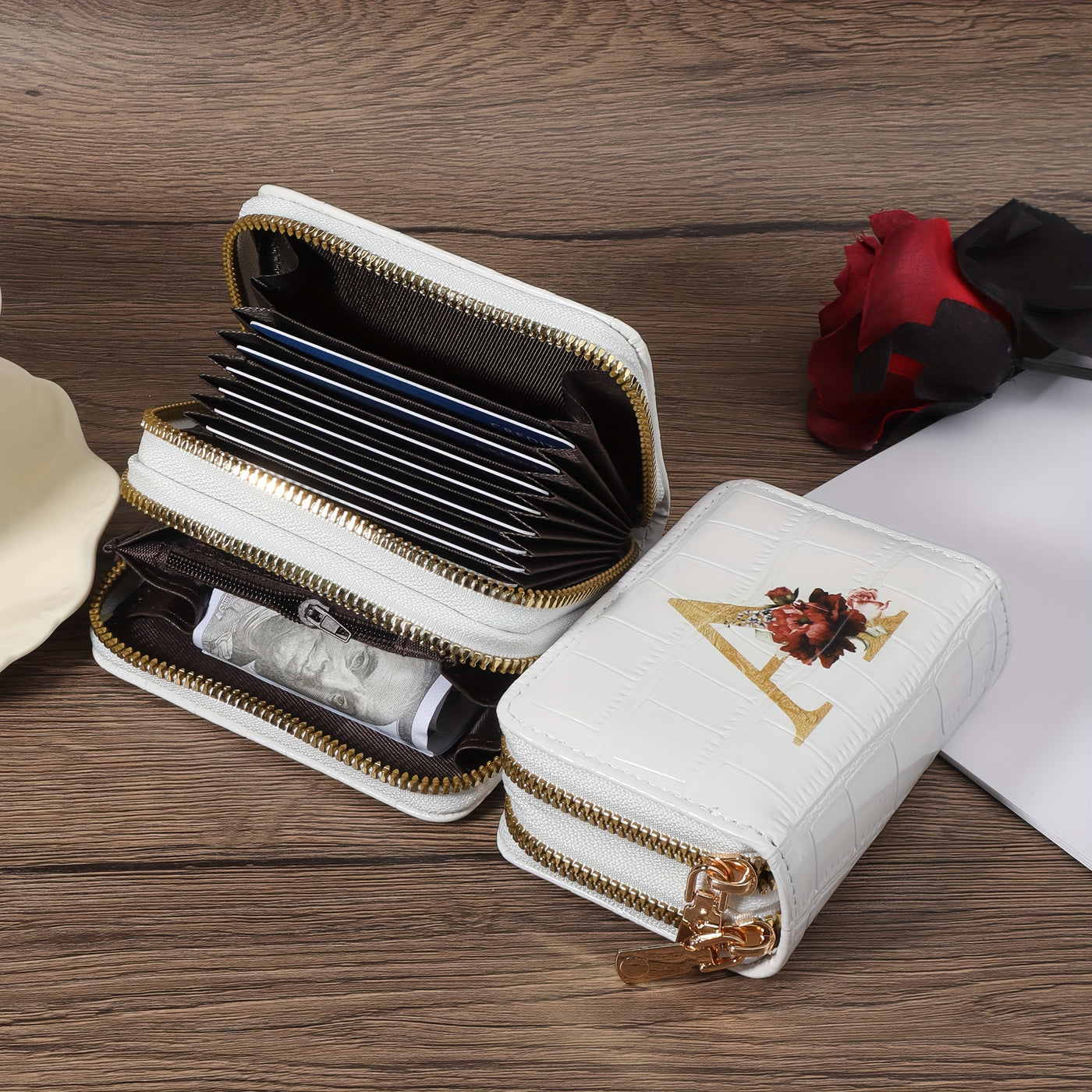 Rowan™ Monogram Leather Wallet