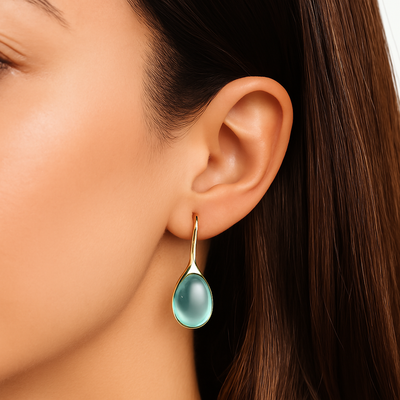 Nova - Crystal Drop Earrings in Gold and Silver