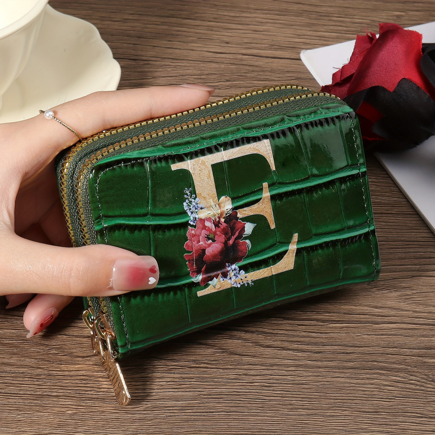 Rowan™ Monogram Leather Wallet