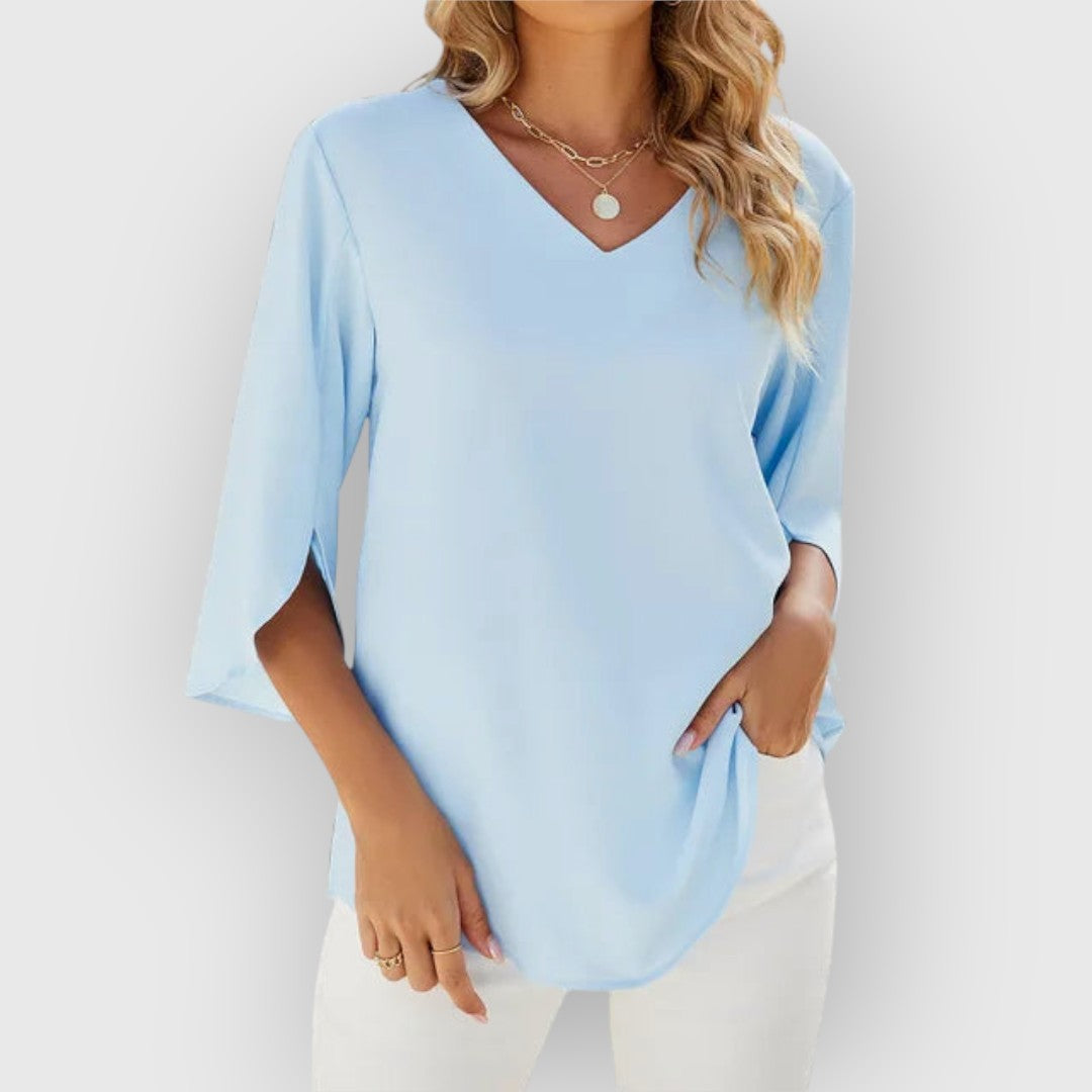Rachel V-neck Blouse