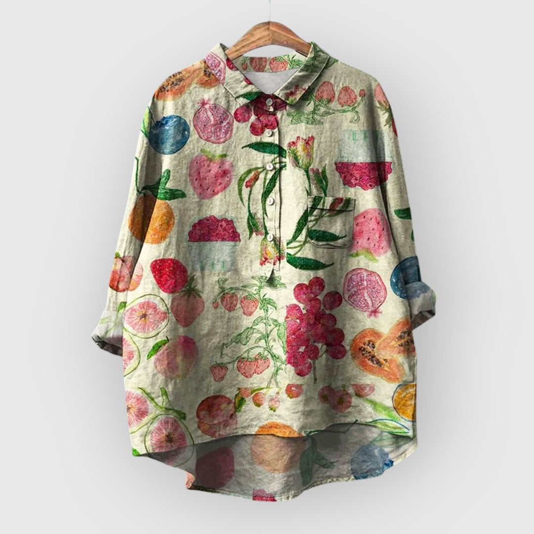 Laura - Handmade Floral Blouse