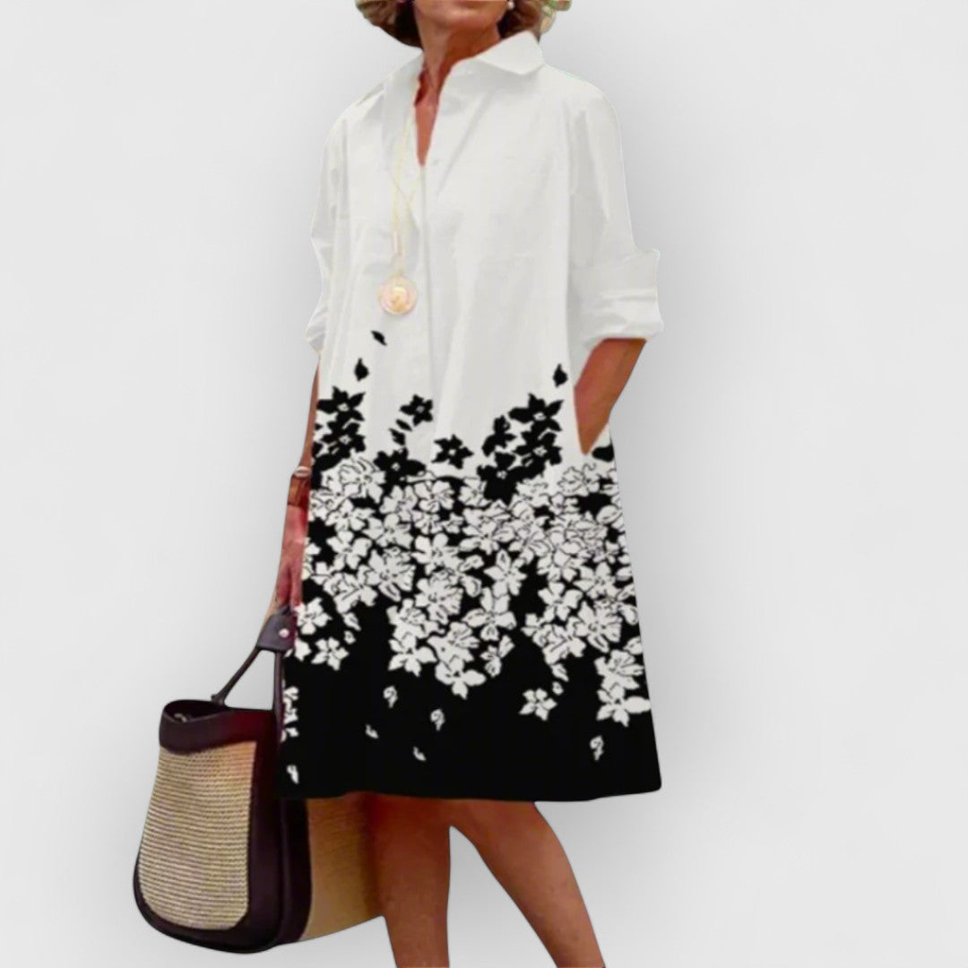 Kristel – Gentle Dot Midi Dress