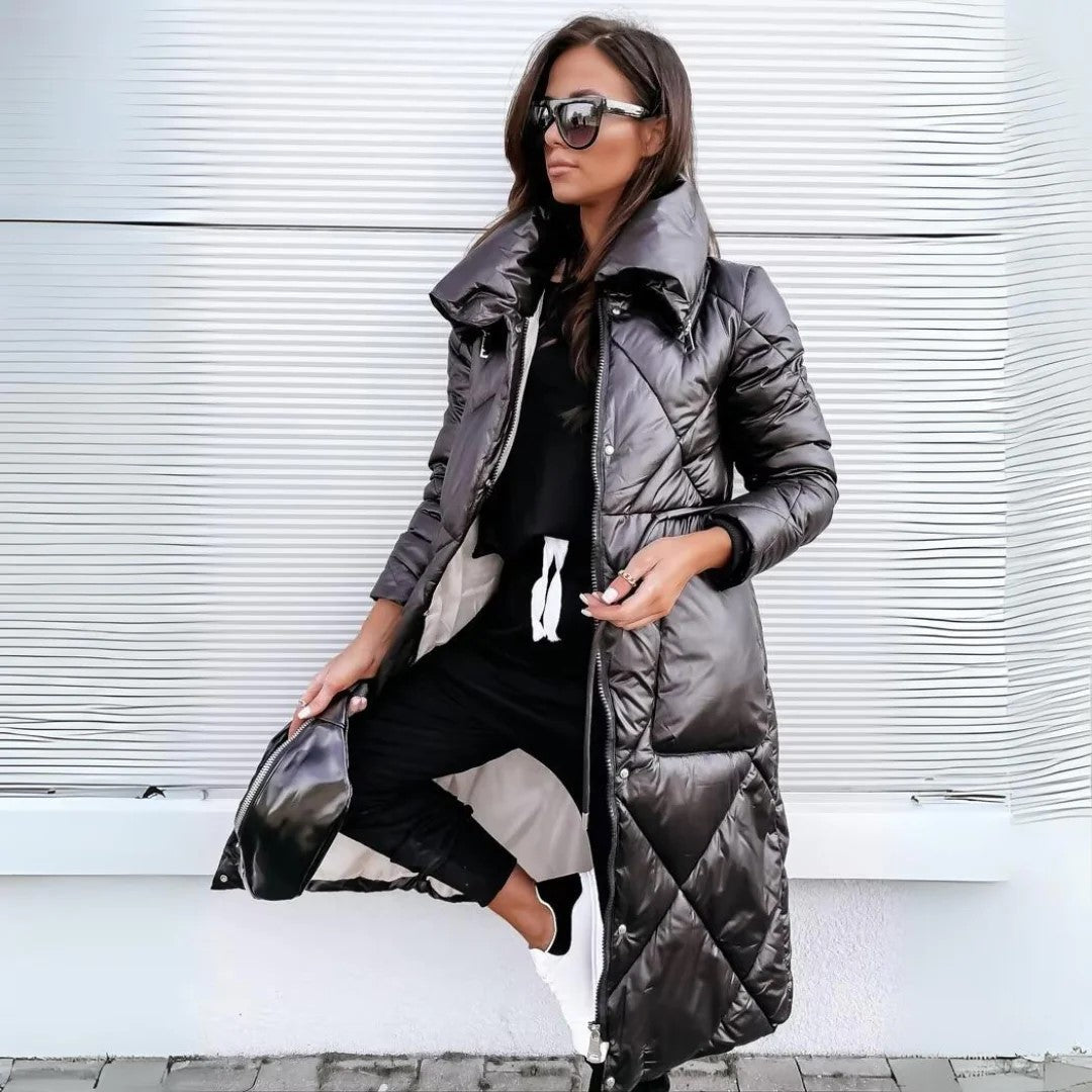Eliza™ - Long Quilted Parka with Fleece Lining