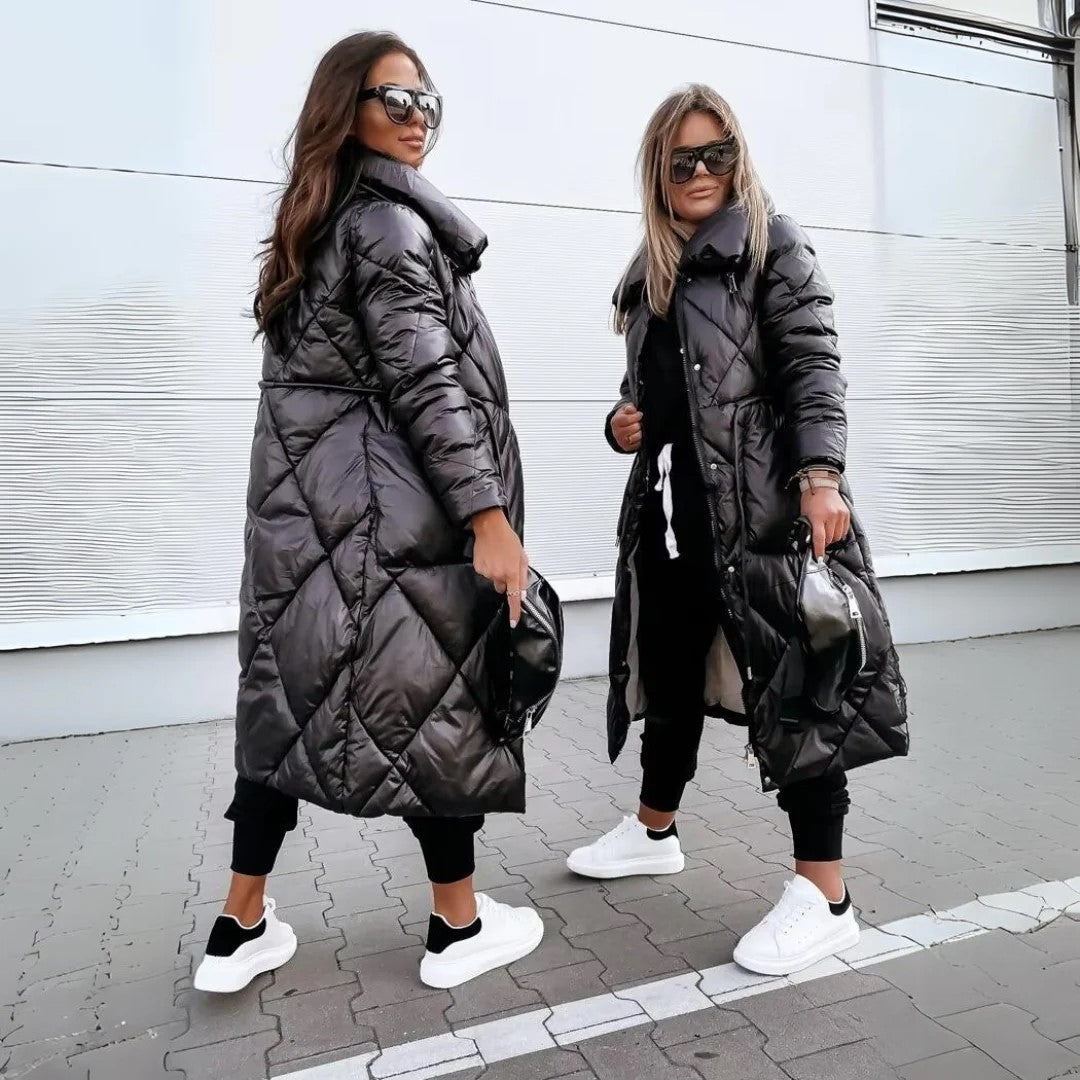 Eliza™ - Long Quilted Parka with Fleece Lining