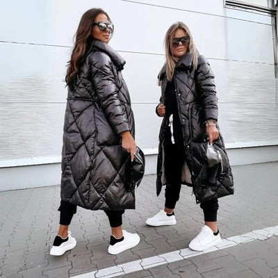 Eliza™ - Long Quilted Parka with Fleece Lining