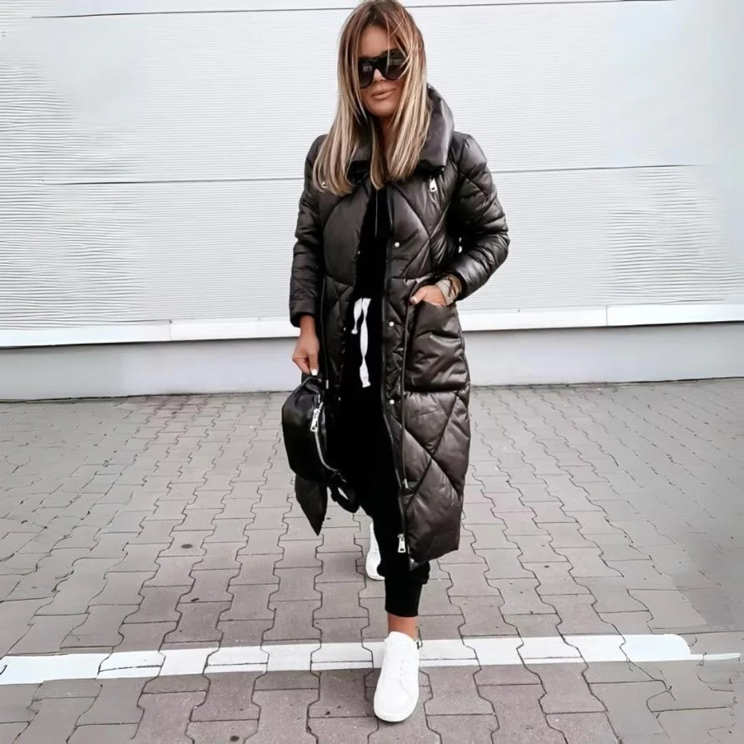 Eliza™ - Long Quilted Parka with Fleece Lining
