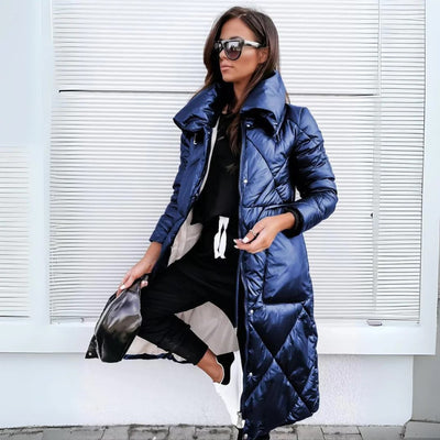 Eliza™ - Long Quilted Parka with Fleece Lining