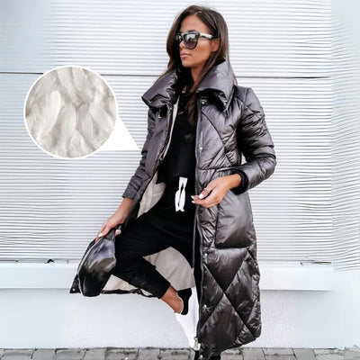 Eliza™ - Long Quilted Parka with Fleece Lining