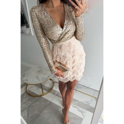Marie | Sparkling Fringe Dress