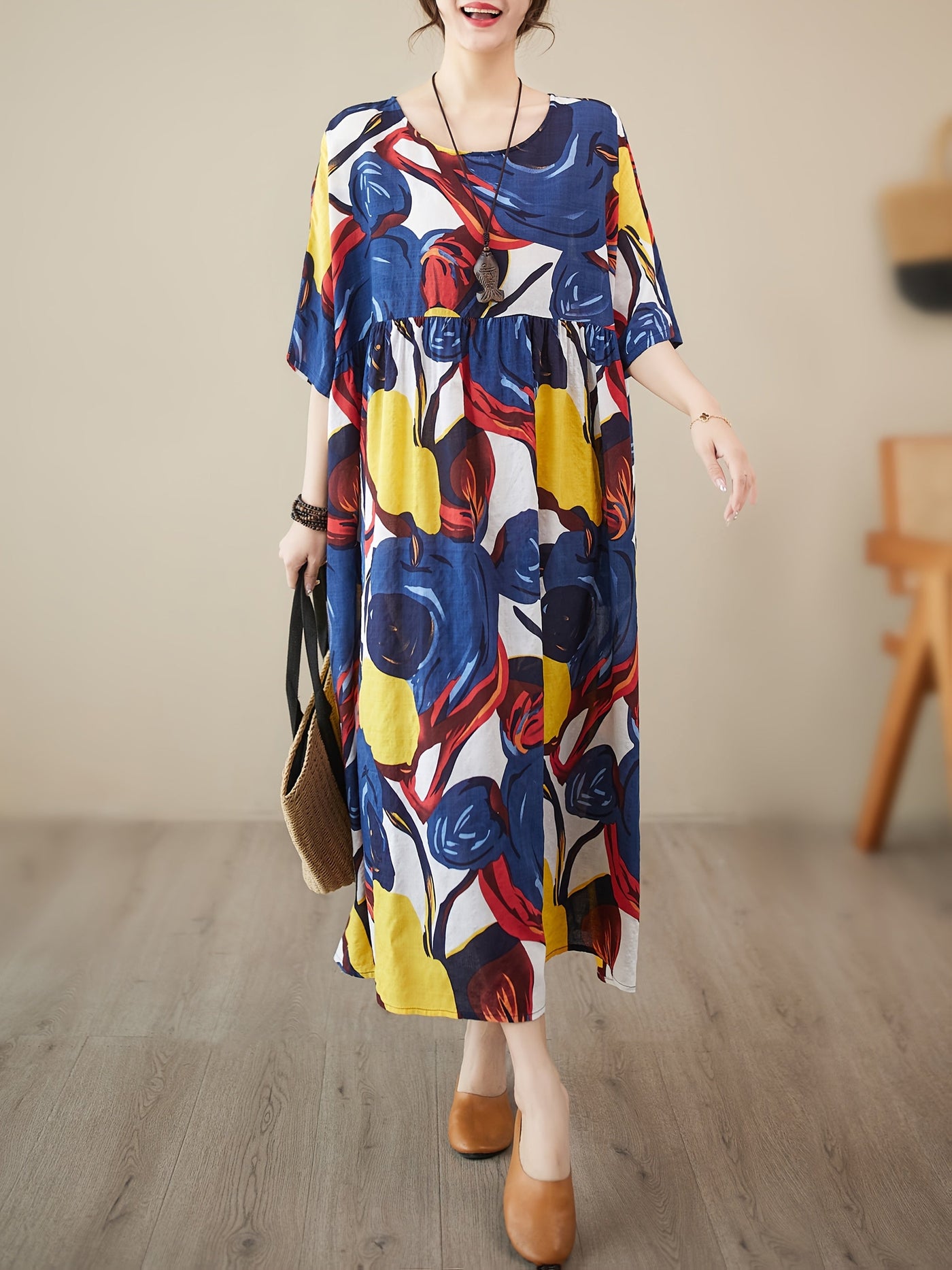 COLORFUL - Artistic Loose-Fit Summer Dress
