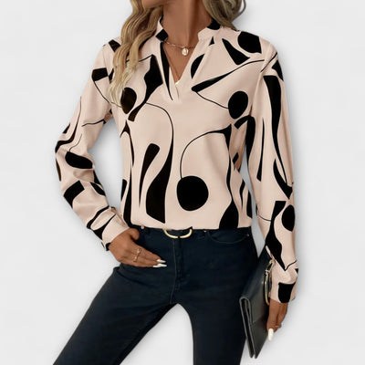 Celine - Blouse with Geo Design