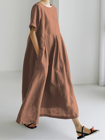 Camille Cotton Blend Dress