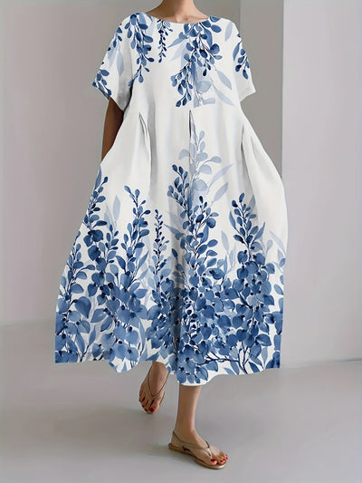 DREAMY - Blue Petal Maxi Dress