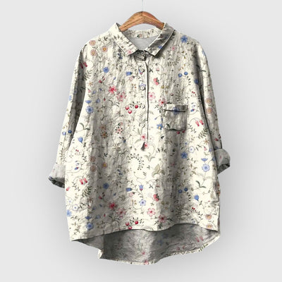 Laura - Handmade Floral Blouse
