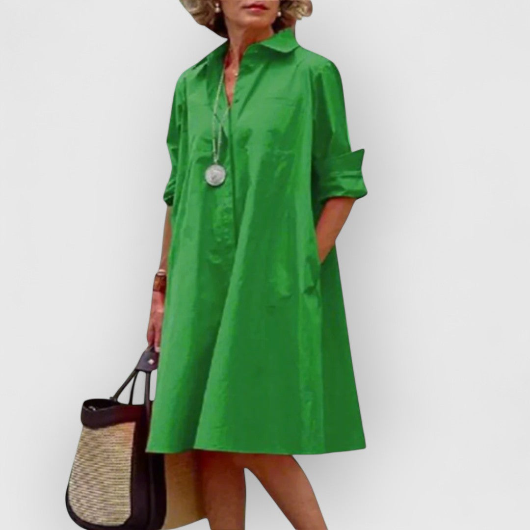 Brigitte – Soft Dot Midi Dress
