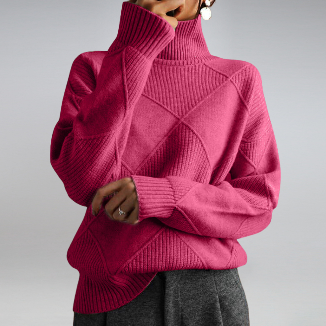 CHLOE | Luxe Textured Winter Pullover