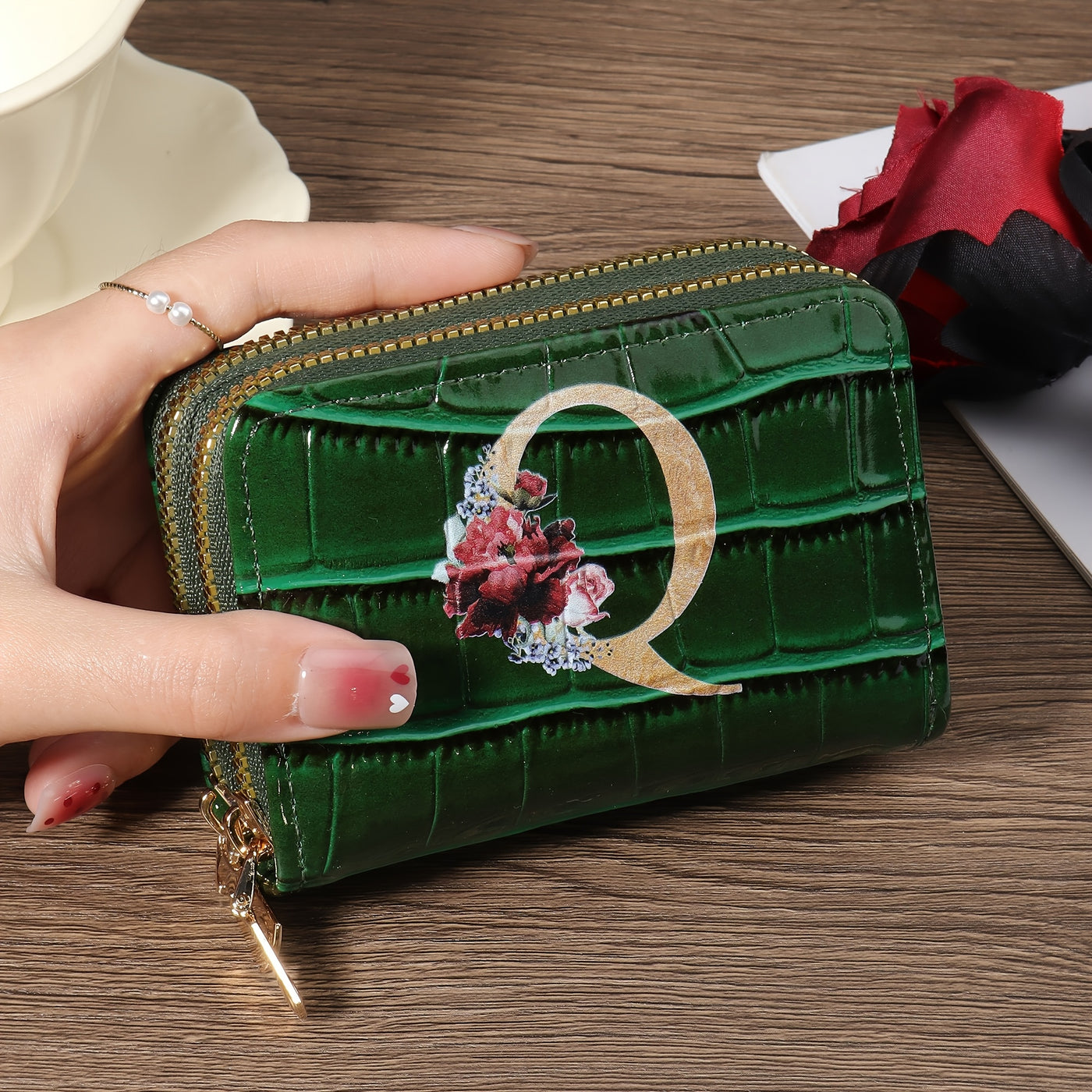 Rowan™ Monogram Leather Wallet