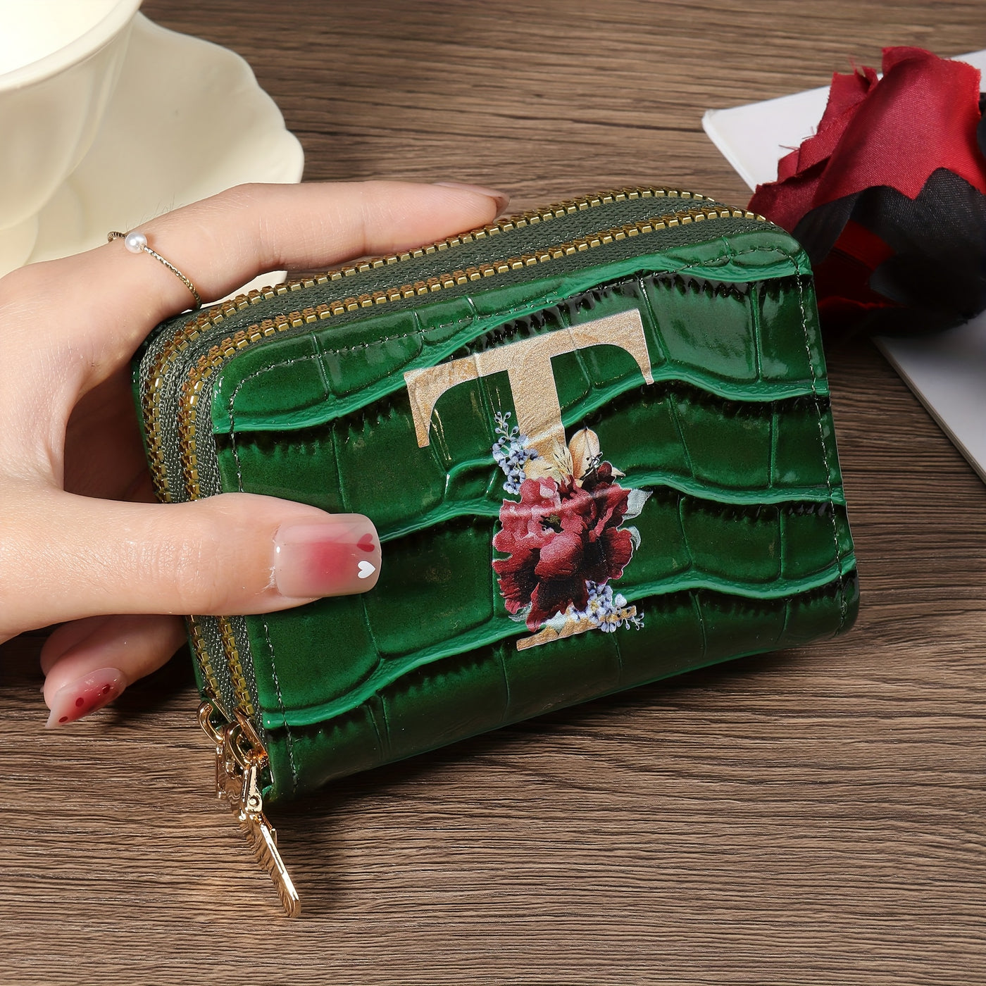 Rowan™ Monogram Leather Wallet