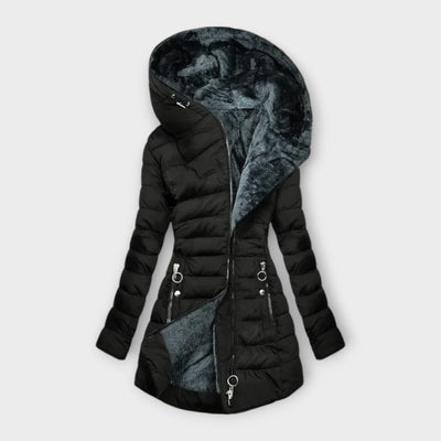 Leila - Coat with fur lining