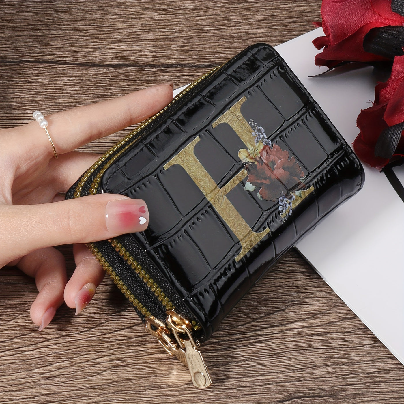 Rowan™ Monogram Leather Wallet