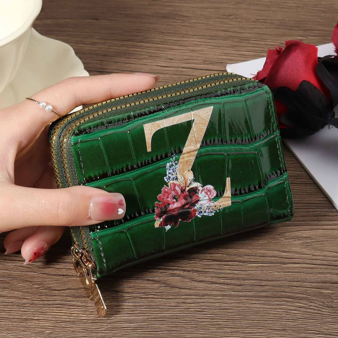 Rowan™ Monogram Leather Wallet