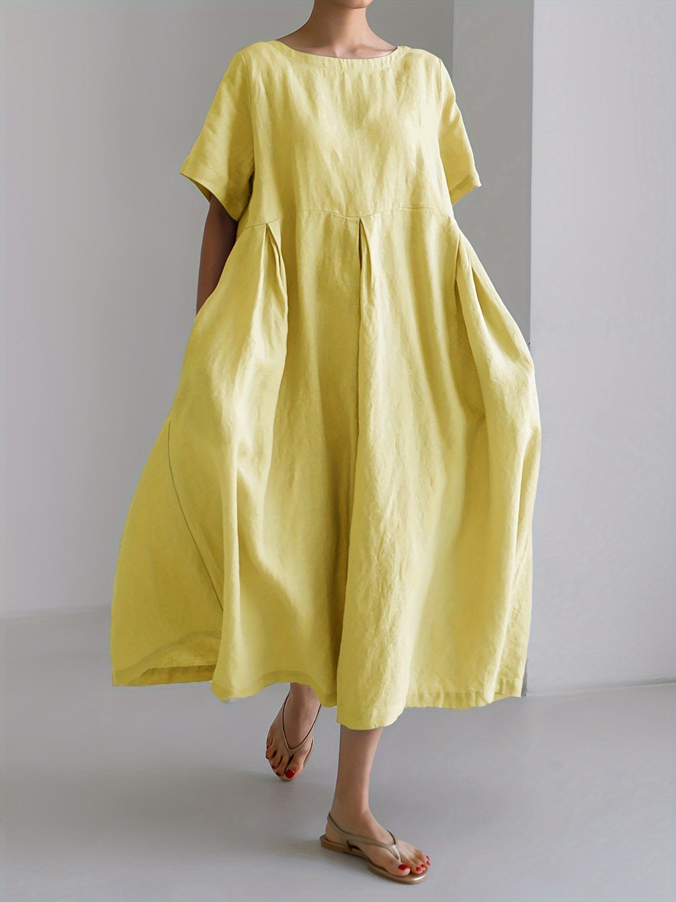 Camille Cotton Blend Dress