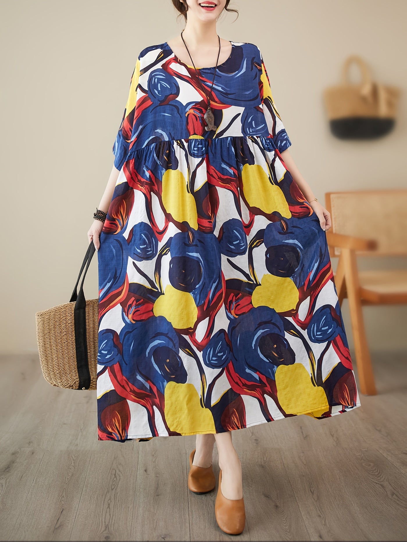 COLORFUL - Artistic Loose-Fit Summer Dress