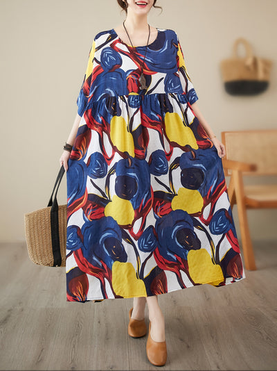 COLORFUL - Artistic Loose-Fit Summer Dress