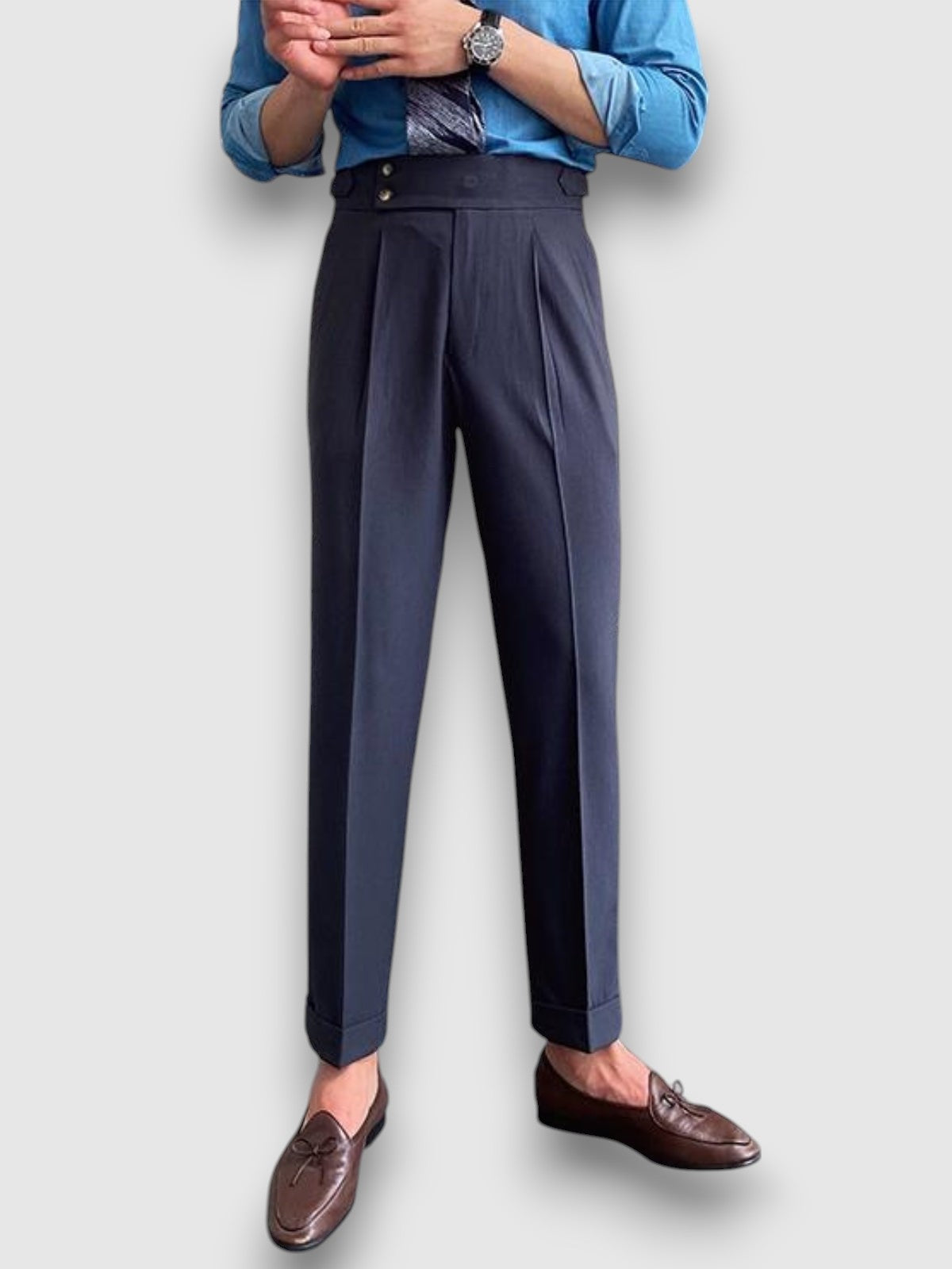 Maxwell – Elegant Pleated Trousers