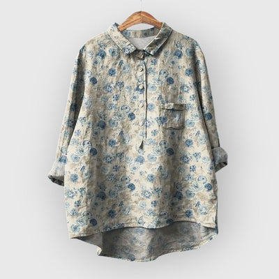 Laura - Handmade Floral Blouse
