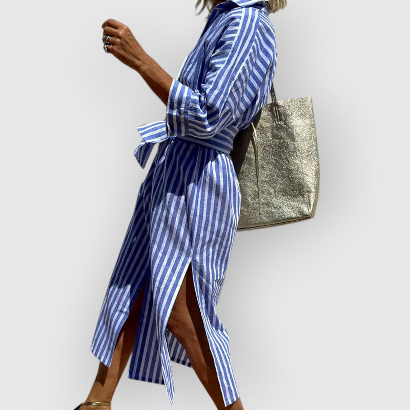 Cristiana - Comfortable Striped Maxi Dress