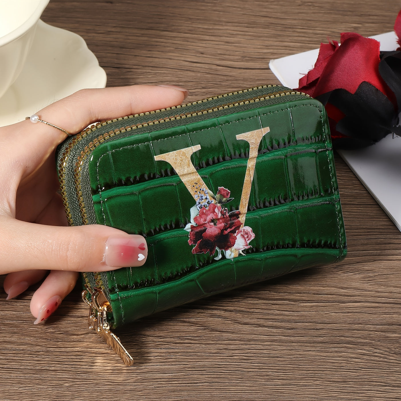 Rowan™ Monogram Leather Wallet
