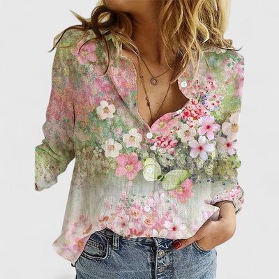 Fiona - Blouse with Floral Print