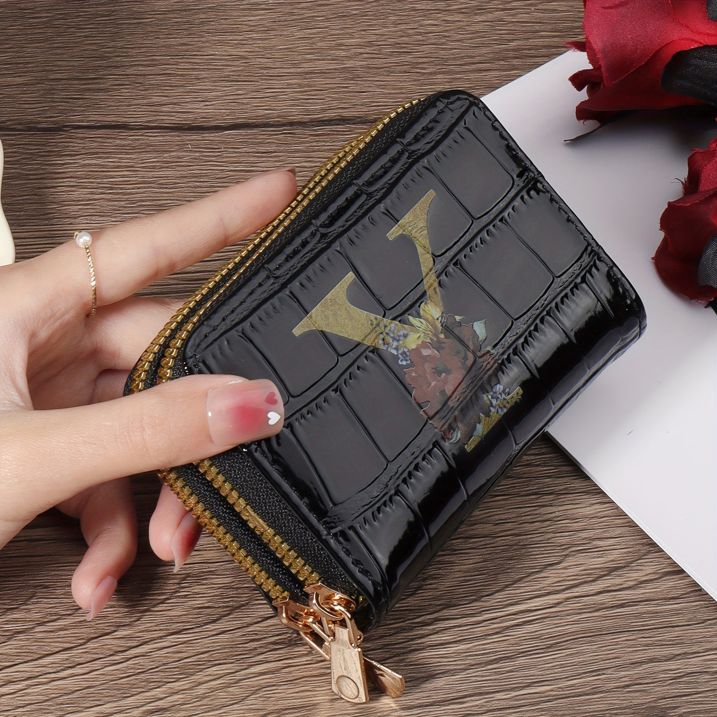 Rowan™ Monogram Leather Wallet