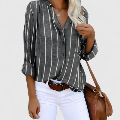Beverly | Draped Crossover Blouse