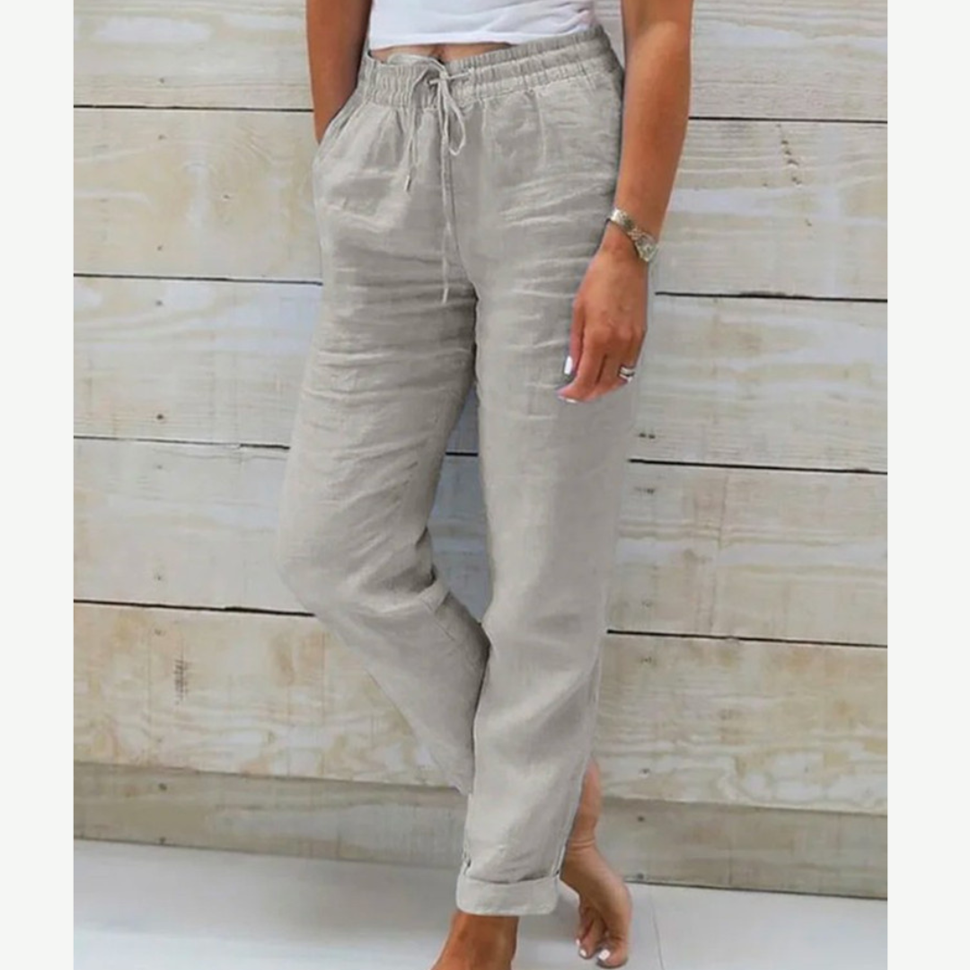 Coastal-Breeze Relaxed Trousers