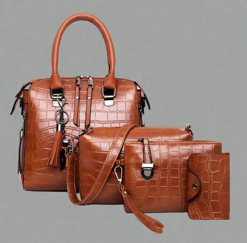 Rowan™ 4 Piece Modern Leather Bag Set