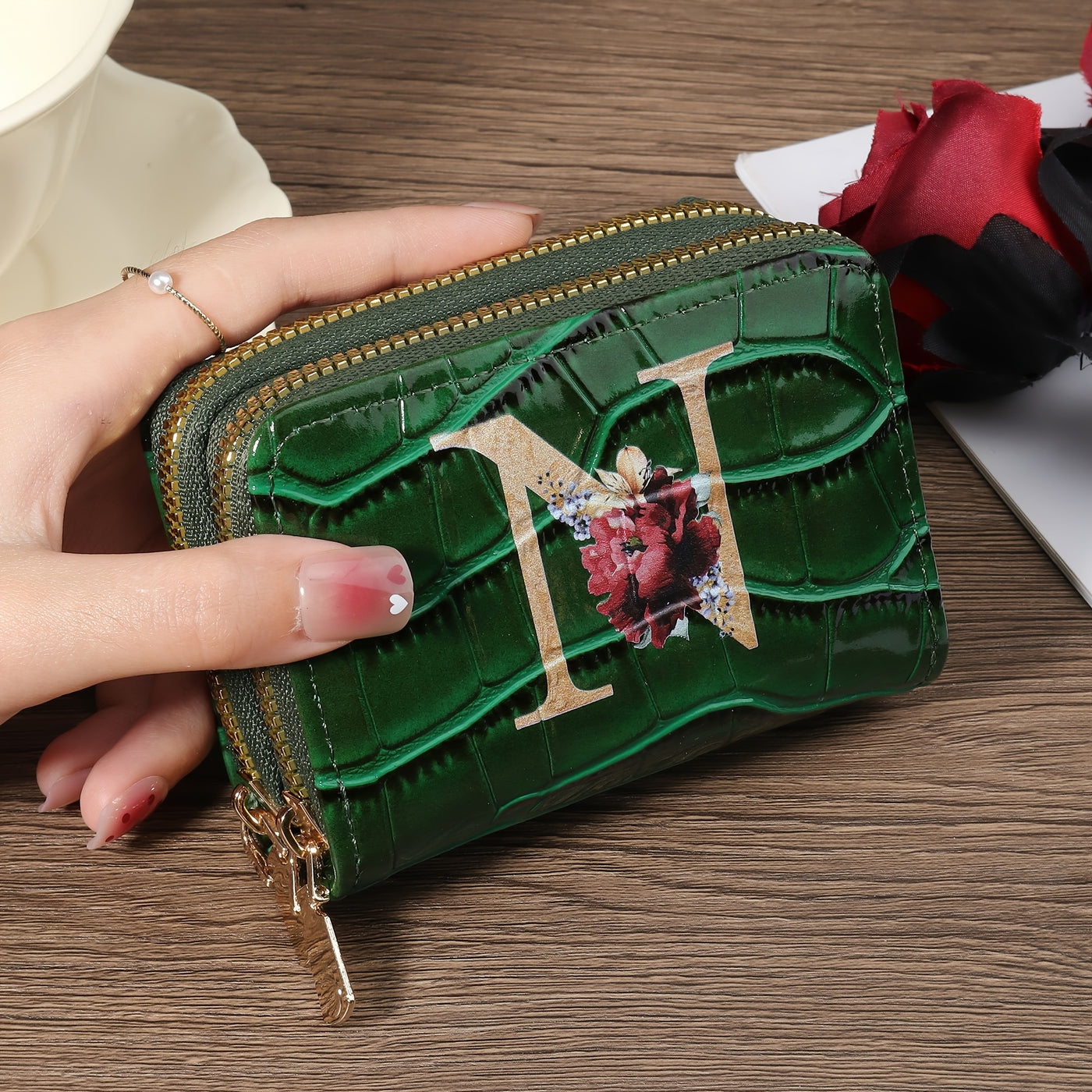 Rowan™ Monogram Leather Wallet