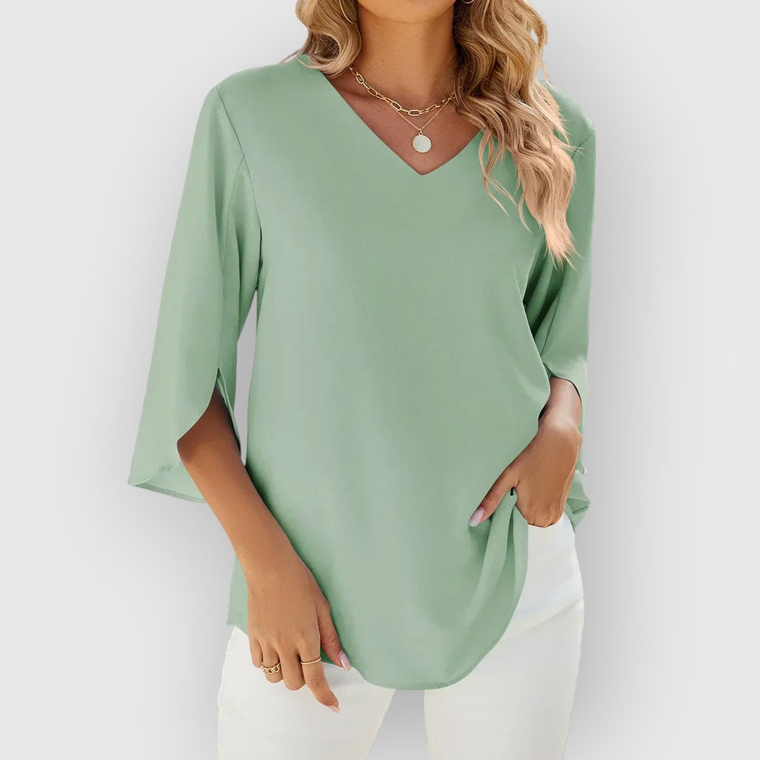 Rachel V-neck Blouse