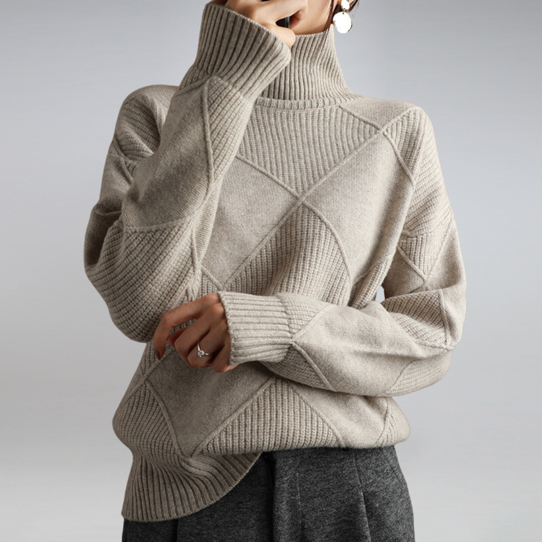 CHLOE | Luxe Textured Winter Pullover