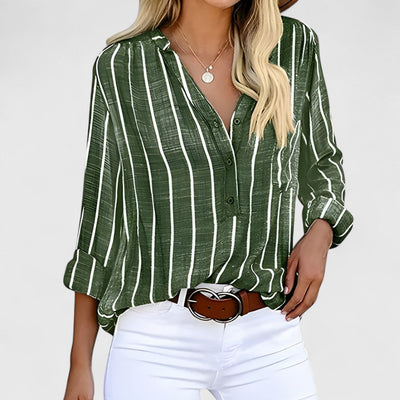 Beverly | Draped Crossover Blouse
