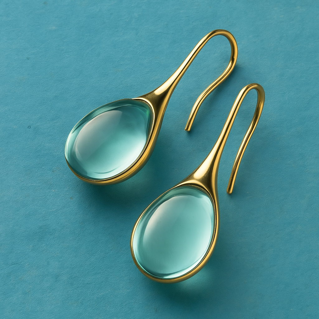 Nova - Crystal Drop Earrings in Gold and Silver
