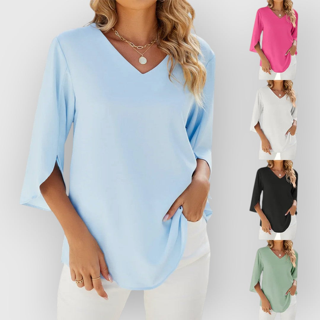Rachel V-neck Blouse