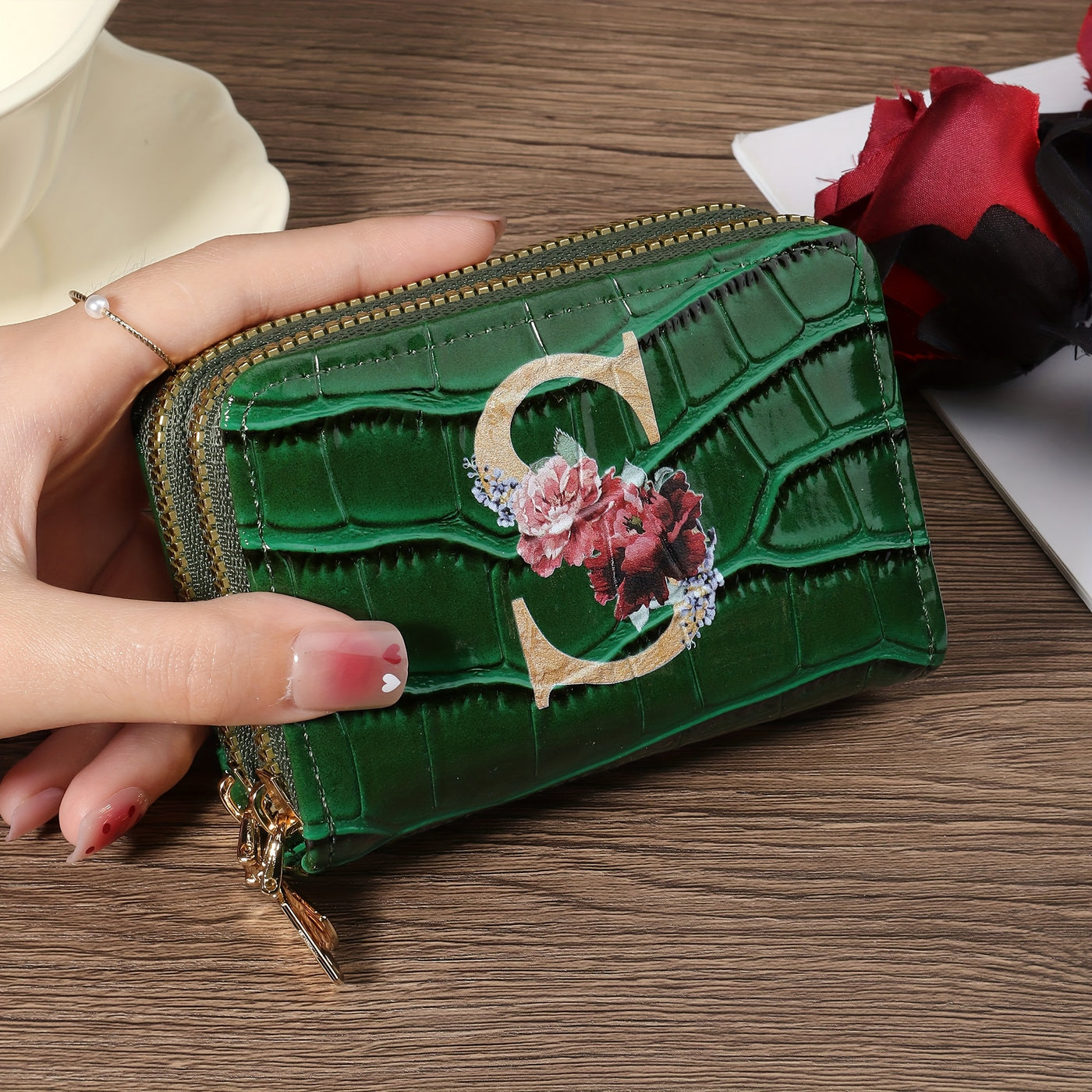 Rowan™ Monogram Leather Wallet