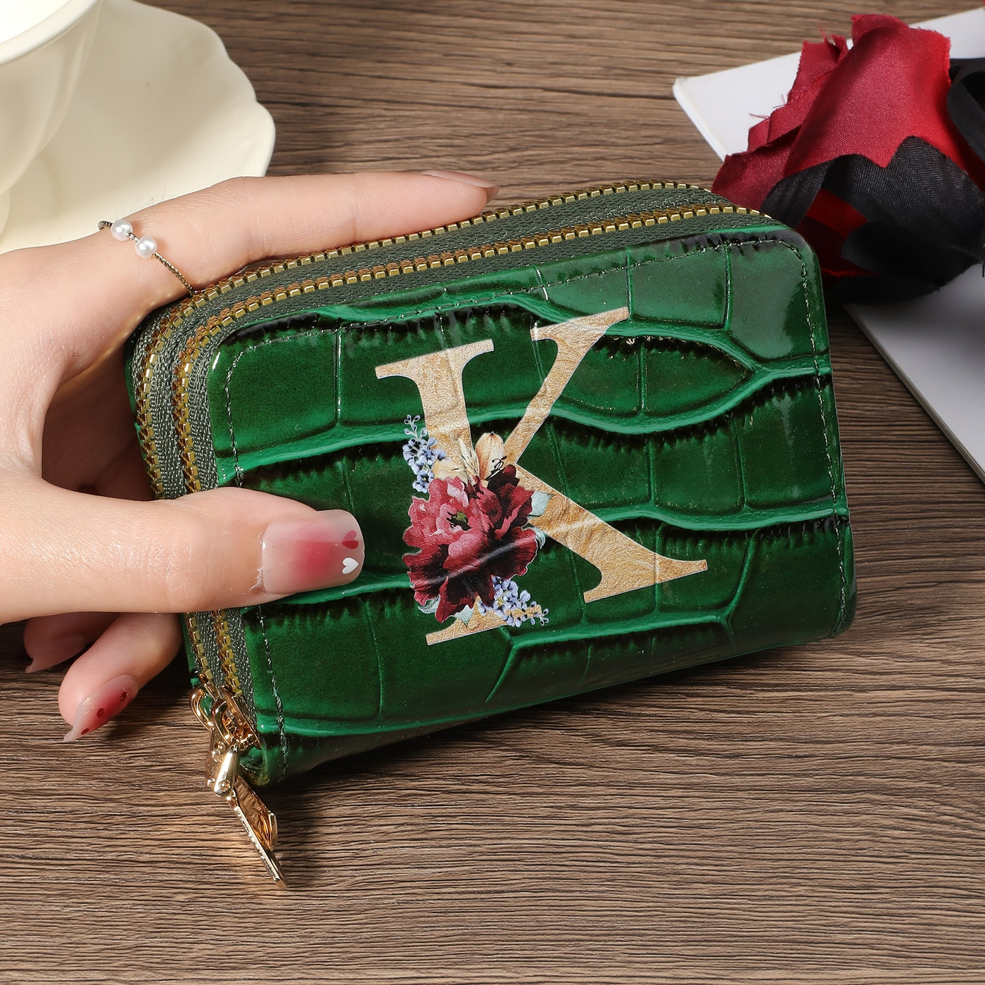 Rowan™ Monogram Leather Wallet