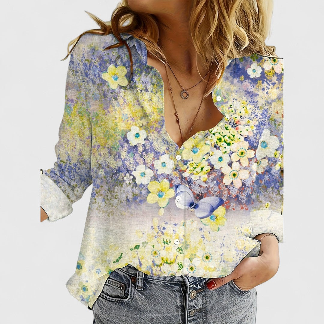 Fiona - Blouse with Floral Print