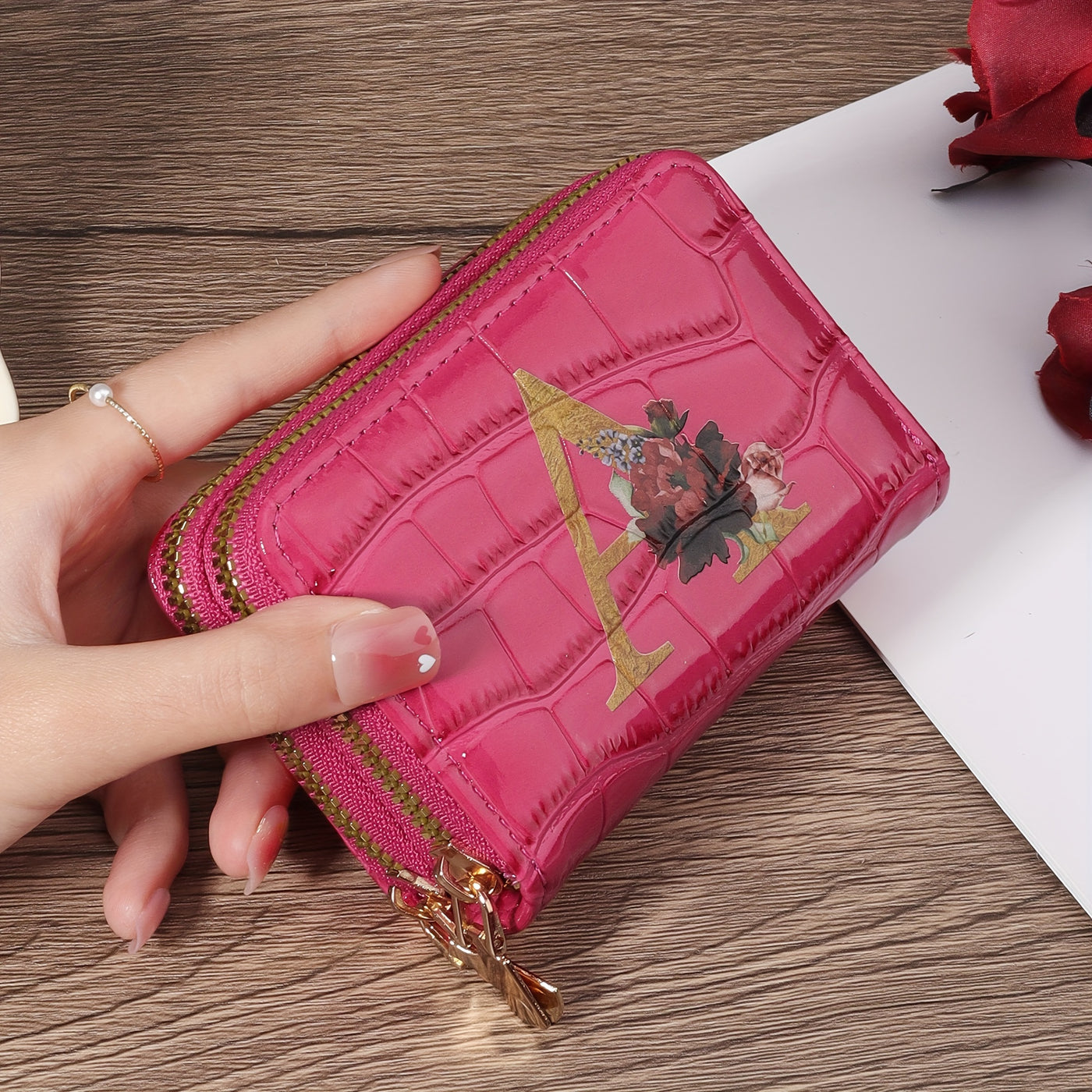 Rowan™ Monogram Leather Wallet