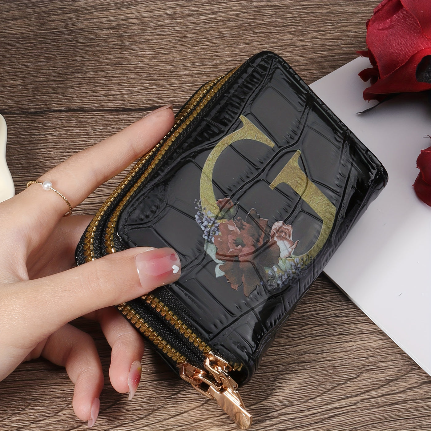 Rowan™ Monogram Leather Wallet